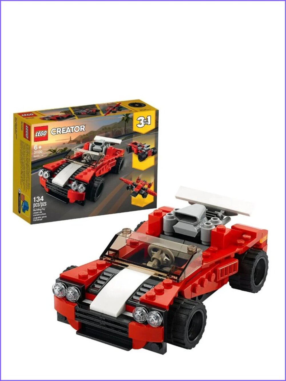 Lego  Creator - Sports Car 31100 (hot rod & old-fashioned plane )  Brand New
